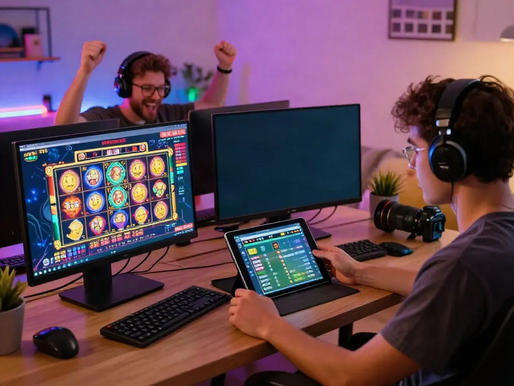 Users experiencing excitement while playing da88 slot games online.
