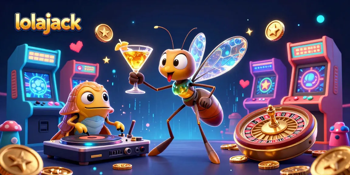 Experience high-energy play at Lolajack with vibrant gaming elements and unique characters.